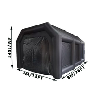 Tente de peinture automobile gonflable, durable, résistante au soleil et au vent, facile à installer, avec pompe à air électrique, housse de protection pour voiture