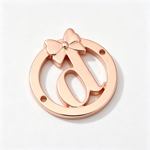 Round Metal Logo Tag Custom Sew on Clothing <b>Labels</b> for Garment Washable Wholesale Private Brand <b>Name</b> Metal Tags for Apparel - Product Image 6