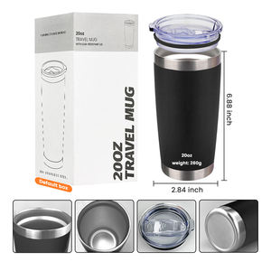 Tazas de Viaje Personalizadas con Logotipo de <span class=keywords><strong>Yeti</strong></span>, Tazas de Acero Inoxidable de 20 Onzas, Tazas de Café con Aislamiento al Vacío de Doble Pared y Tapa - Product Image 5