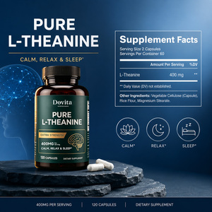 Cápsulas de L-Teanina de Marca Personalizada OEM para Adultos, 800 mg, Alivio Natural a Base de Hierbas para la Ansiedad, Apoyo al Estado de Ánimo, 180 Cápsulas Vegetarianas - Product Image 2