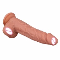 Dildo réaliste en silicone avec poignée vibrante, 100% étanche, marque HXR, jouet sexuel pour femmes, masturbation féminine, Inde BJD-E021-J