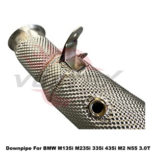 ท่อดาวน์ไปป์ Vortex Heat Shielded SS304 สำหรับ BMW M135i M235i 335i 435i M2 N55 3.0T ชุดท่อไอเสียสมรรถนะสูงแบบติดตั้งได้โดยตรง - Product Image 4
