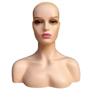 Реалистичная голова макияжа для женщин, как скульптура, голова манекена, макияж для париков
