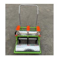 Semoir manuel à 6 rangs, semoir efficace à pousser pour jardin domestique et petite ferme
