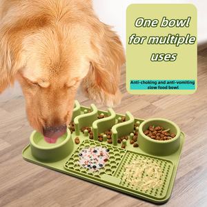 Moderno Eco-Friendly 2-em-1 Automático Ajustável Alimentador Lento Não-Skid Pet Mat Water <span class=keywords><strong>Bowl</strong></span> Reduzindo a ansiedade para cães Gatos Filhotes - Product Image 4