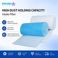 Rouleau de média filtrant en fibre synthétique polyester bleu et blanc G2 G3 G4, neuf, matériau de pré-filtrage pour cabine de peinture