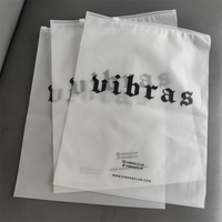 Sacs Zippés Personnalisés d'Emballage Plastique Biodégradable Mat/Dépoli, Sacs Vêtement T-Shirt Maillot de Bain à Fermeture Éclair avec Logo
