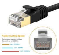 Factory Retail High Speed 2000MHZ Ultra Slim 34AWG Bare Copper Cat8 Slim Patch Cable