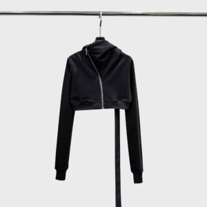 <span class=keywords><strong>Cardigan</strong></span> con <span class=keywords><strong>cerniera</strong></span> in stile dark da donna; Cappello da strega con ampia cappucciera; Giacca casual corta e slim-fit con cappuccio. - Product Image 5
