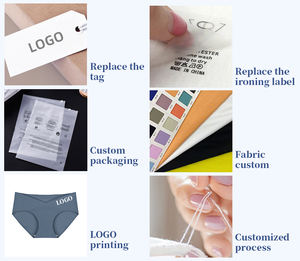 Großhandel Damen Nahtlose Unterwäsche Tiefsitzende G-String Tanga Slips Tangas mit Logo-Bund Gestrickter Damen-Slip für Frauen - Product Image 5