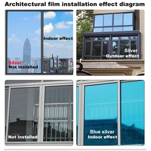 Película de Espejo Unidireccional Decorativa Moderna de PET, Resistente a los Rayos UV, Control de Calor, a Prueba de Explosiones, para Hospitales, Oficinas y Edificios, Directo de Fábrica - Product Image 4