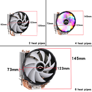 Qiuzaim X79ระบายความร้อน LGA2011, มาเธอร์บอร์ดไฟหอคอยเดสก์ท็อปพัดลม CPU เงียบ120มม. 2/4/6ท่อความร้อน X99อากาศเย็น - Product Image 6
