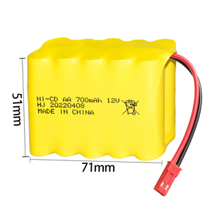 Paquete <span class=keywords><strong>de</strong></span> baterías recargables <span class=keywords><strong>de</strong></span> níquel y <span class=keywords><strong>cadmio</strong></span> <span class=keywords><strong>para</strong></span> coche <span class=keywords><strong>de</strong></span> escalada, célula <span class=keywords><strong>de</strong></span> batería <span class=keywords><strong>de</strong></span> juguete <span class=keywords><strong>para</strong></span> autobús rc, 12V, 700mAh, AA5 - Product Image 6