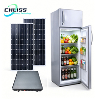Réfrigérateur solaire commercial à congélation rapide 270L, congélateur solaire domestique DC 12V 24V