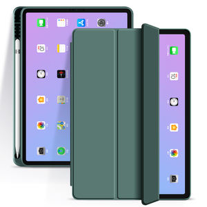 Funda delgada de cuero PU para tableta, carcasa triple plegable para <span class=keywords><strong>ipad</strong></span> <span class=keywords><strong>air</strong></span> 5 2023, con portalápices - Product Image 6