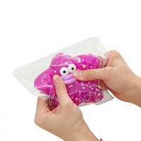 Squishy en époxy en forme de canard étoile de mer aux grands yeux, jouet anti-stress à rebond lent