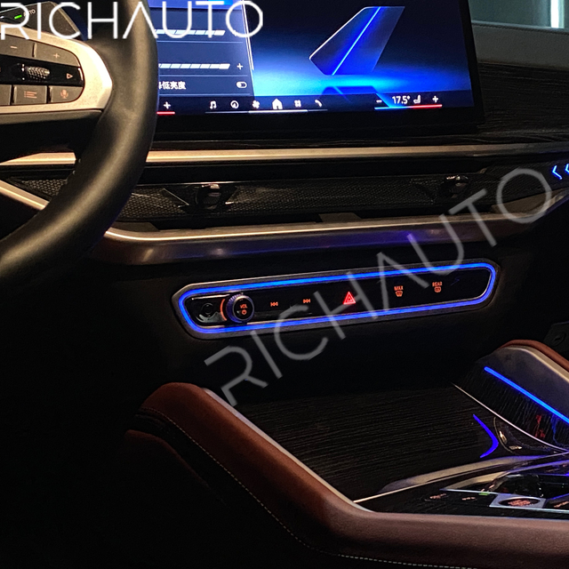 For BMW X5 Color RGB Dynamic Interior Lights Wireless Application Control Environment Atmospheric Automotive LED Light Kit