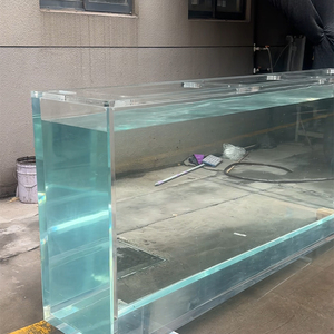 Carro armato di pesce grande dell'acquario acrilico di rettangolo ecologico di prezzi bassi di dimensione su misura - Product Image 2