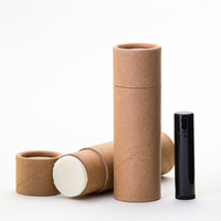 Tubes de baume à lèvres en Papier personnalisés, bouteilles en Papier biodégradables, rouge à lèvres écologique, Tube de Papier Kraft cosmétique, emballage