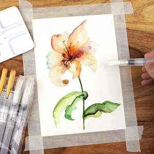 Ensemble de stylos pinceaux aquarelles rechargeables avec embouts en nylon pour la peinture, mélange de calligraphie, fournitures d'art bricolage pour enfants - Product Image 5