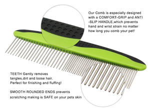 Sıcak satış Pet paspaslar sökücü astar tırmık saç tımar aracı köpek ve kedi Dematting tarak - Product Image 5
