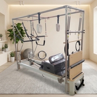 Ensemble complet certifié CE, trois en un, Reformer Pilates commercial Cadillac en aluminium pour studio de Pilates, entraînement complet du corps