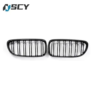 BMW E90 Grill 2008-2011 için BMW 3 serisi 4 kapı ön kafesler Facelift otomatik tampon Grille tarzı çift hat