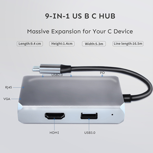 Station d'accueil USB-C SYONG 7-en-1 avec <span class=keywords><strong>adaptateur</strong></span> d'affichage double 8K DP 4K <span class=keywords><strong>HDMI</strong></span> VGA et 3 ports USB 2.0 pour MacBook Neo/Pro/Air iPad - Product Image 2