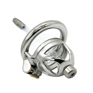 FRRK - Jaula de Castidad Masculina con Catéter para Hombres, Dispositivo de Castidad, Jaula para Pene Pequeño, Envío Directo - Product Image 3