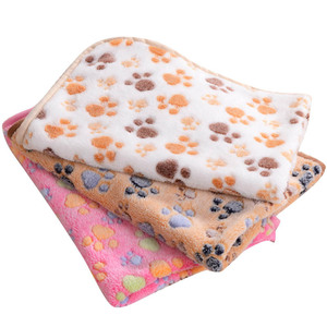 Recién llegado, manta para mascotas, durante todo el año, cálida Piel <span class=keywords><strong>de</strong></span> Coral, huellas <span class=keywords><strong>de</strong></span> perro, colchón <span class=keywords><strong>de</strong></span> cama suave, manta <span class=keywords><strong>de</strong></span> felpa para perro <span class=keywords><strong>gato</strong></span> - Product Image 1