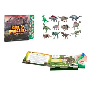 with water painting pen botton sound water painting educational dinosaur book for kids