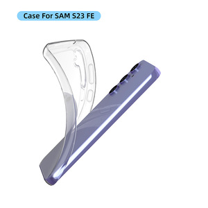 Per il caso S23 Fe Ultra sottile trasparente TPU antigraffio flessibile morbido eco-friendly Cover posteriore del telefono antiurto - Product Image 4
