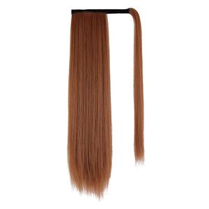 Adhesive Ponytail <b>Wig</b> Straight Synthetic Hair High Temperature Wire For Women Any Face Shape - Product Image 5