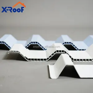 Rain Waterproof White Color Upvc Hollow Roof Sheet 930mm 960mm Upvc Roofing Sheet For Building Project