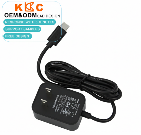 12V 1A US Type-C Power Adapter - AC to DC Wall Charger with USB-C Connector for Small Electronics, LED Lights & IoT Devices
