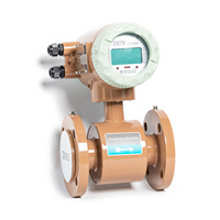 Medidor de Flujo Electromagnético Digital Líquido de Fábrica en Línea, OEM, Acero Inoxidable, Alta Precisión, DN40 DN50, Agua, IP65/IP67, Pantalla LCD