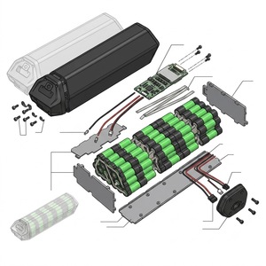Batterie Ncm <span class=keywords><strong>Moscow</strong></span> <span class=keywords><strong>Plus</strong></span> 48v 15ah 16ah 17.5ah 21ah 48v 175 Amp Dorado <span class=keywords><strong>Plus</strong></span> Batterie de vélo électrique OH WOW Disjoncteur MTN BMX CTY - Product Image 3