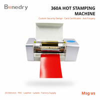 Machine de marquage à chaud 360A, conception de sécurité personnalisée pour cartes et certificats, anti-contrefaçon, impression sur papier, fourniture d'usine