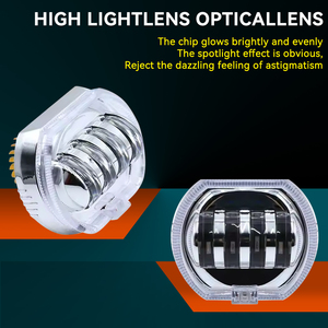 LELANPU Luces RGB Accesorios para <span class=keywords><strong>Moto</strong></span>, Faro Delantero LED para Motocicleta, para <span class=keywords><strong>Harley</strong></span> <span class=keywords><strong>Davidson</strong></span> Vrod Iron 883 Vespa GTS - Product Image 4