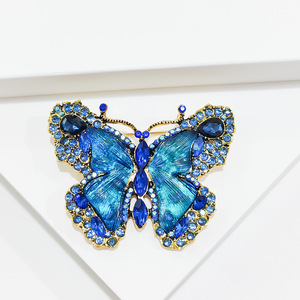 Nuevos broches de mariposa de cristal de moda, broche de insecto Animal de moda para damas - Product Image 1