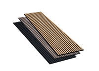 Panneau acoustique flexible en bois DAYIN, lattes en MDF, feutre PET