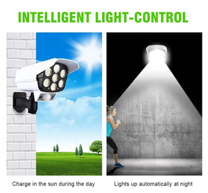 Telecomando a energia solare per sicurezza emulazionale CCTV per <span class=keywords><strong>sorveglianza</strong></span> luce esterna analogica macchina fotografica <span class=keywords><strong>finta</strong></span> impermeabile - Product Image 6