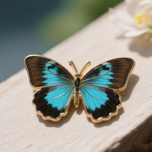 Broches de mariposa coloridos personalizados de fabricante de fábrica, insignia de Metal, Pin de solapa, proveedor, alfileres de esmalte suave personalizados - Product Image 1