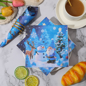 <b>Christmas</b> tissues, party square napkins, hotel holiday home premium printed <b>toilet</b> <b>paper</b>, <b>Christmas</b> napkins - Product Image 2