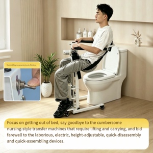 Lève-personne portable léger <span class=keywords><strong>pour</strong></span> le transfert de patients, chariot de transfert <span class=keywords><strong>pour</strong></span> <span class=keywords><strong>personnes</strong></span> âgées et handicapées - Product Image 4