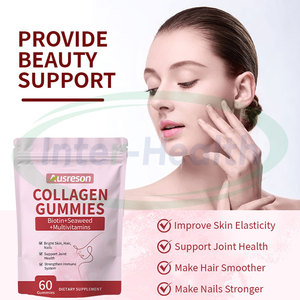 Gomitas de Colágeno con Biotina y Vitamina, Sabor Fresa, Marca Privada, Halal, para Cabello, Piel y Uñas, Venta al por Mayor de Ausreson OEM - Product Image 3