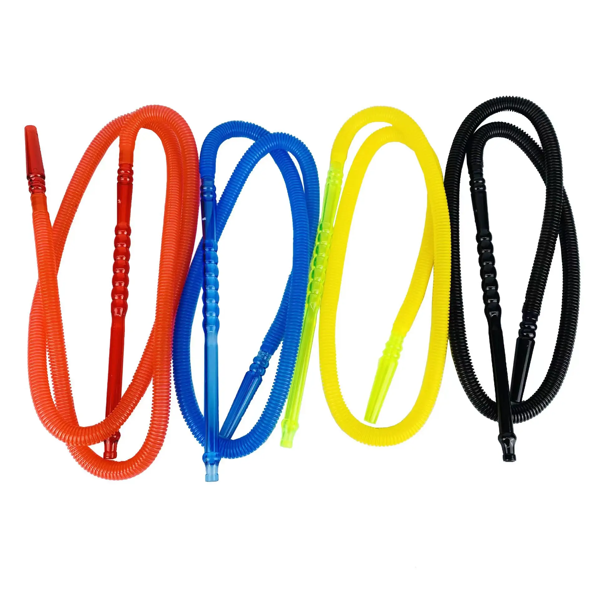 Portable Arab Shisha Silicone Plastic Tubes Disposable PVC Acrylic Hookah Hose 1.5m/1.8m One-Time Use Hose Hookah Accessories