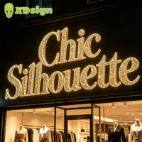 Lettres lumineuses LED personnalisées XDsign, enseigne 3D, ciel étoilé RGB, étanche IPx7, contrôlée par Bluetooth, signalisation extérieure, décoration de voiture CE