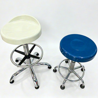 Chaise de laboratoire antistatique ESD en fibre de verre, tabouret de travail en plastique FRP réglable en hauteur avec repose-pieds, vente en gros