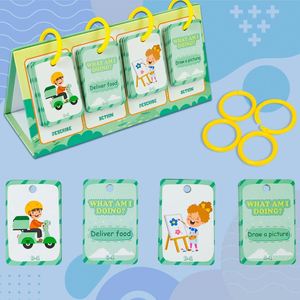 96 cartes de jeu d'association pour l'éveil et l'apprentissage précoce, entraînement à l'imagination, décrivage des actions, cartes de cognition à feuilleter - Product Image 5